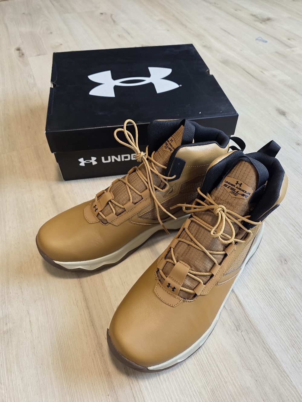 Under Armour Stellar G2 6" Boots Utility Light Brown/Submit White/Black 13